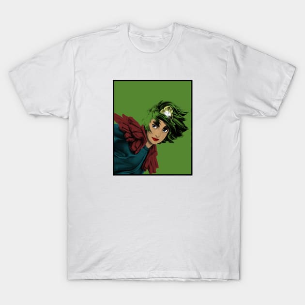 Taliyah Pop Art Green T-Shirt by mycko_design